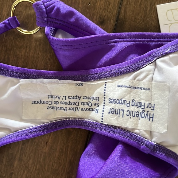 NWT Voda Swim Hoop String Bikini Bottom, L - Picture 12 of 13